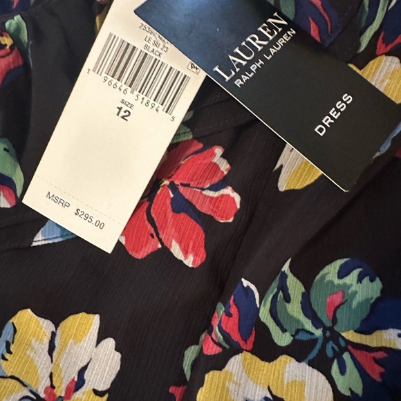 Lauren Ralph Lauren Ruffled Dress  Long Evening - Picture 9 of 9